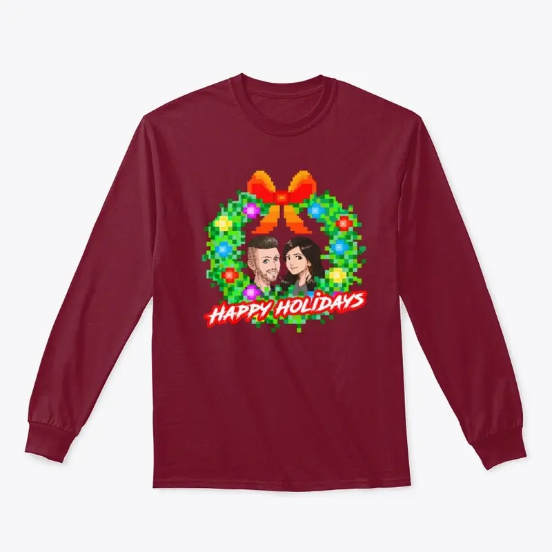 Kit & Krysta Holiday Wreath Long Sleeve