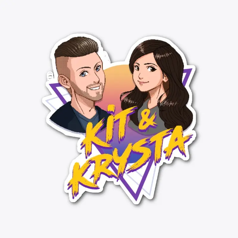 Kit and Krysta Face Sticker